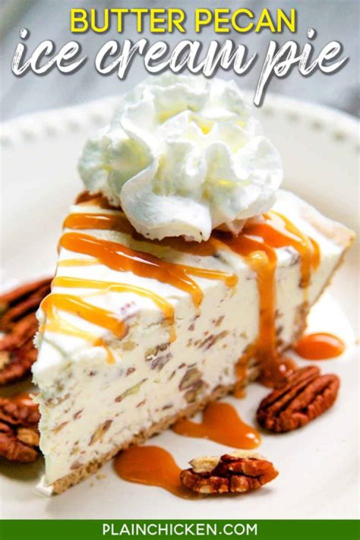 Butter Pecan Ice Cream Pie
